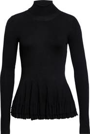 ASHLYN Merritt Merino Wool & Silk Turtleneck