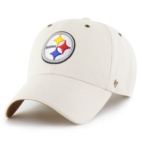 Men's Carhartt x '47 Natural Pittsburgh Steelers Undyed Clean Up Adjustable Hat