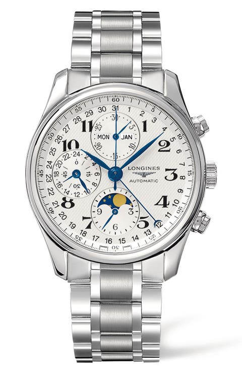 Master Automatic Chronograph Bracelet Watch, 40mm