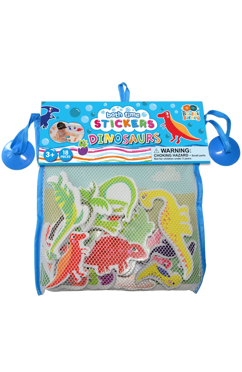 Buddy
Barney Bath Time Stickers, Dinosaurs, 18 Foam Dino Character Pieces, Main, color, Multicolored