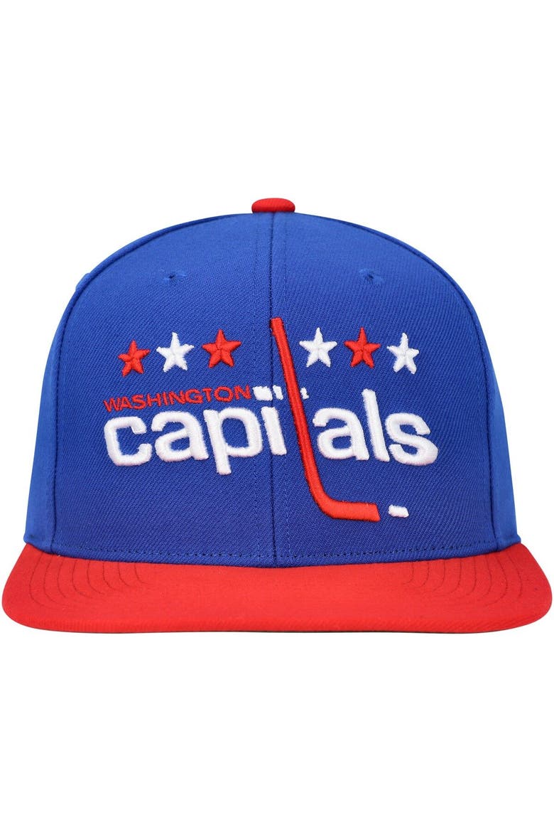 Men's Mitchell & Ness Blue Washington Capitals Core Team Ground 2.0 Snapback Hat, Alternate, color, Blue