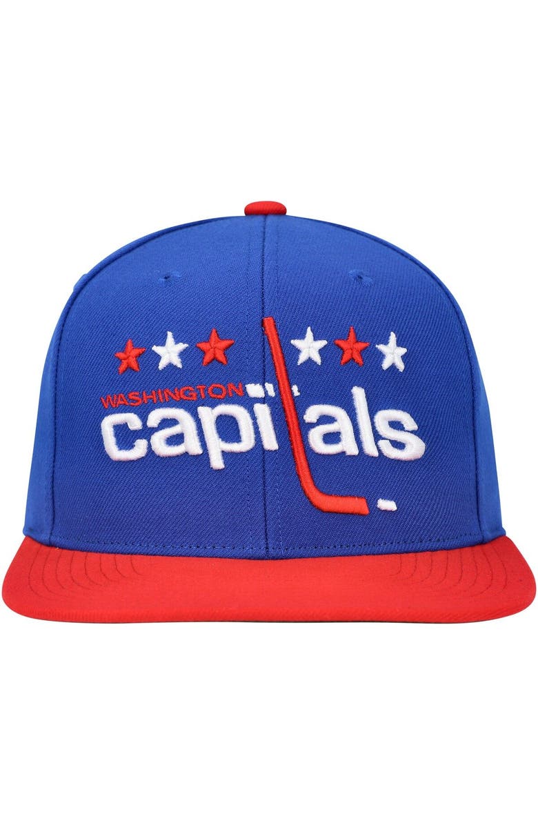 Mitchell & Ness Men's Mitchell & Ness Blue Washington Capitals Core Team Ground 2.0 Snapback Hat, Alternate, color, Blue