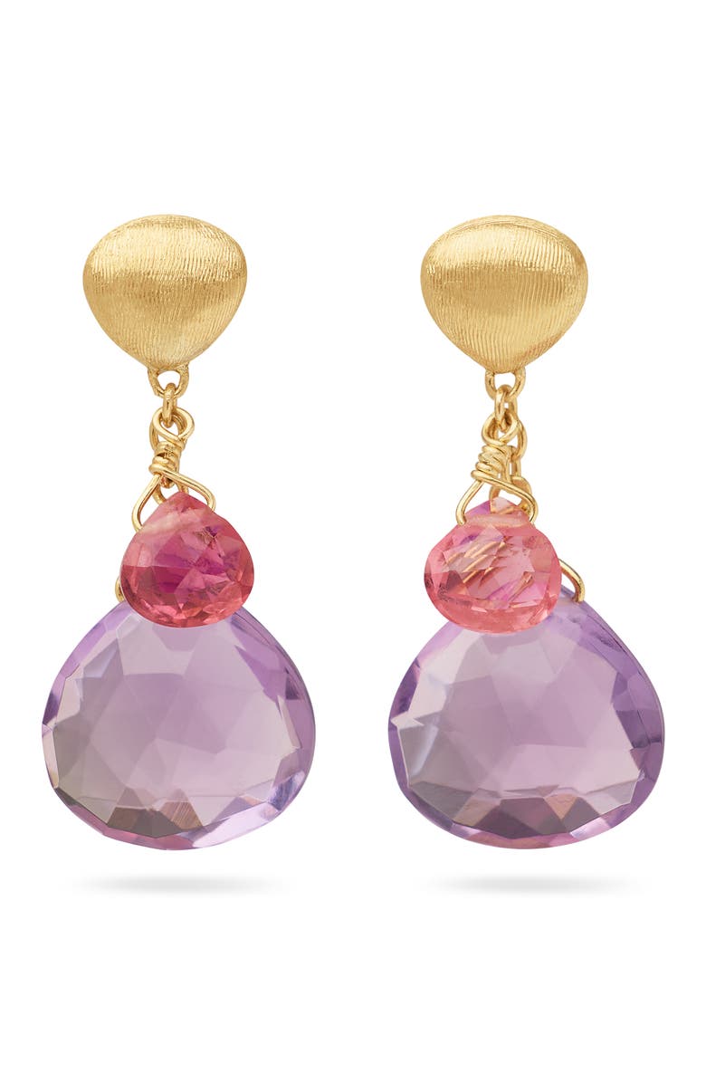 Marco Bicego Paradise Drop Earrings, Main, color, 18K Gold