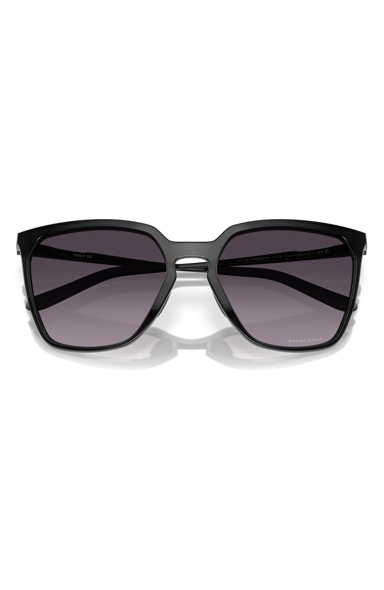 Oakley Sielo 57mm Gradient Prizm<sup>™</sup> Square Sunglasses, Alternate, color, Black/ Grey Gradient