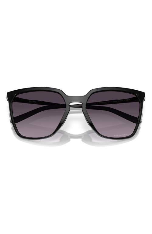 Shop Oakley Sielo 57mm Gradient Prizm™ Square Sunglasses In Black/grey Gradient