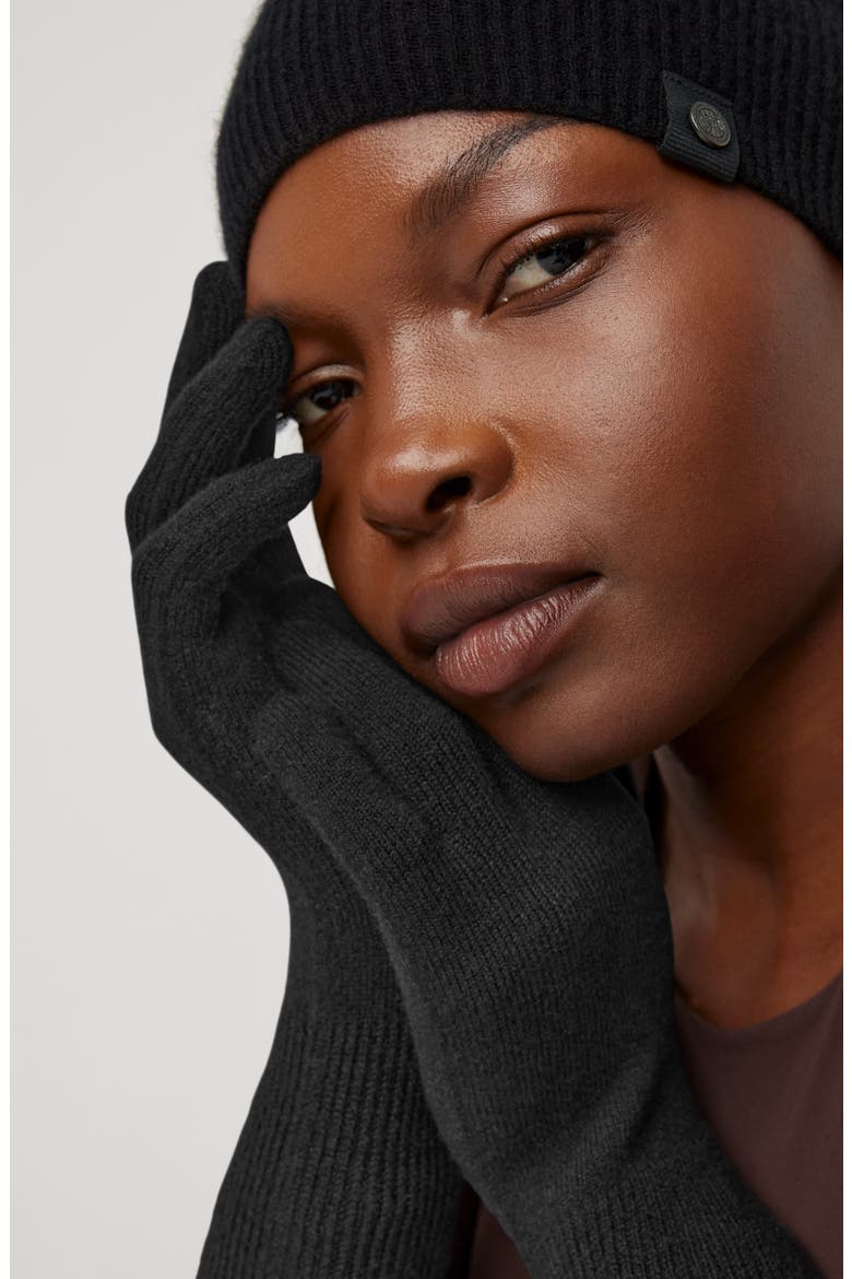 Cashmere Gloves, Alternate, color, BLACK