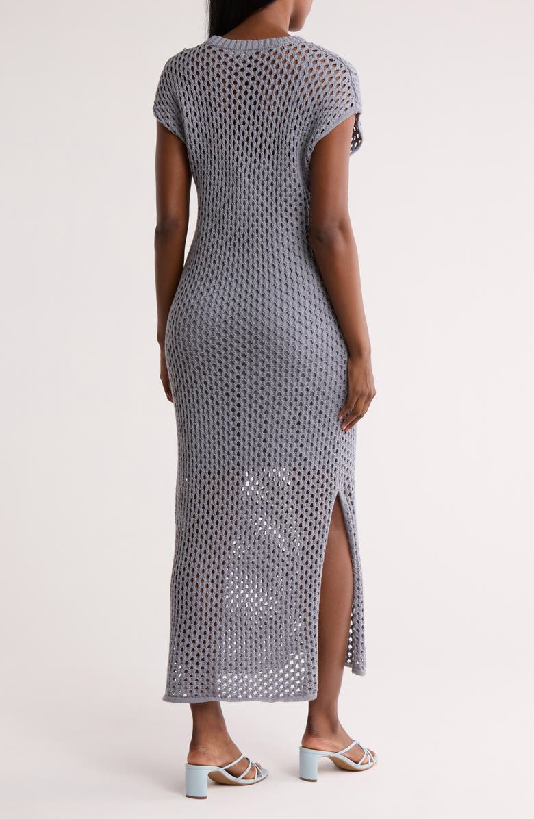 Splendid Nova Open Stitch Maxi Dress, Alternate, color, Storm