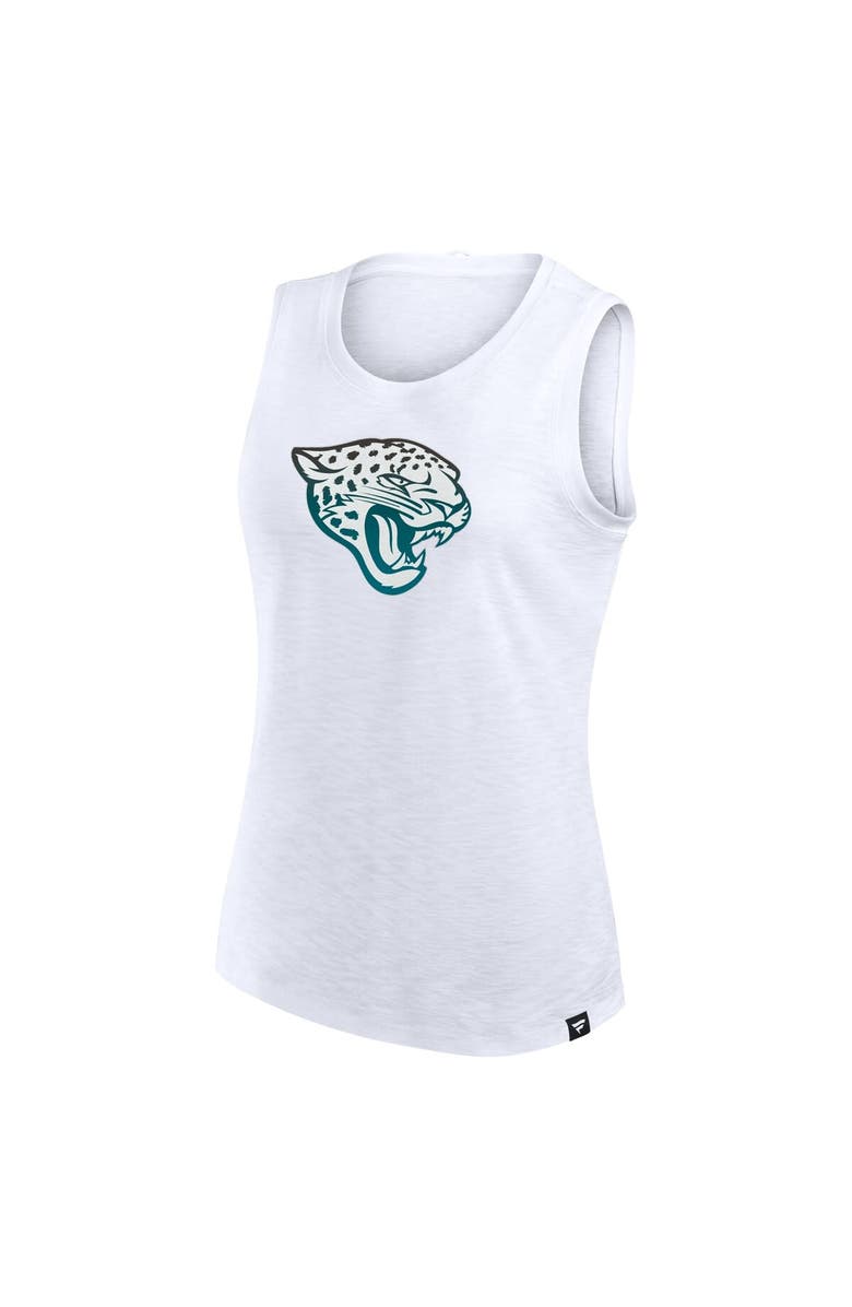 FANATICS Women's Fanatics  White Jacksonville Jaguars Slub Tank Top, Alternate, color, White