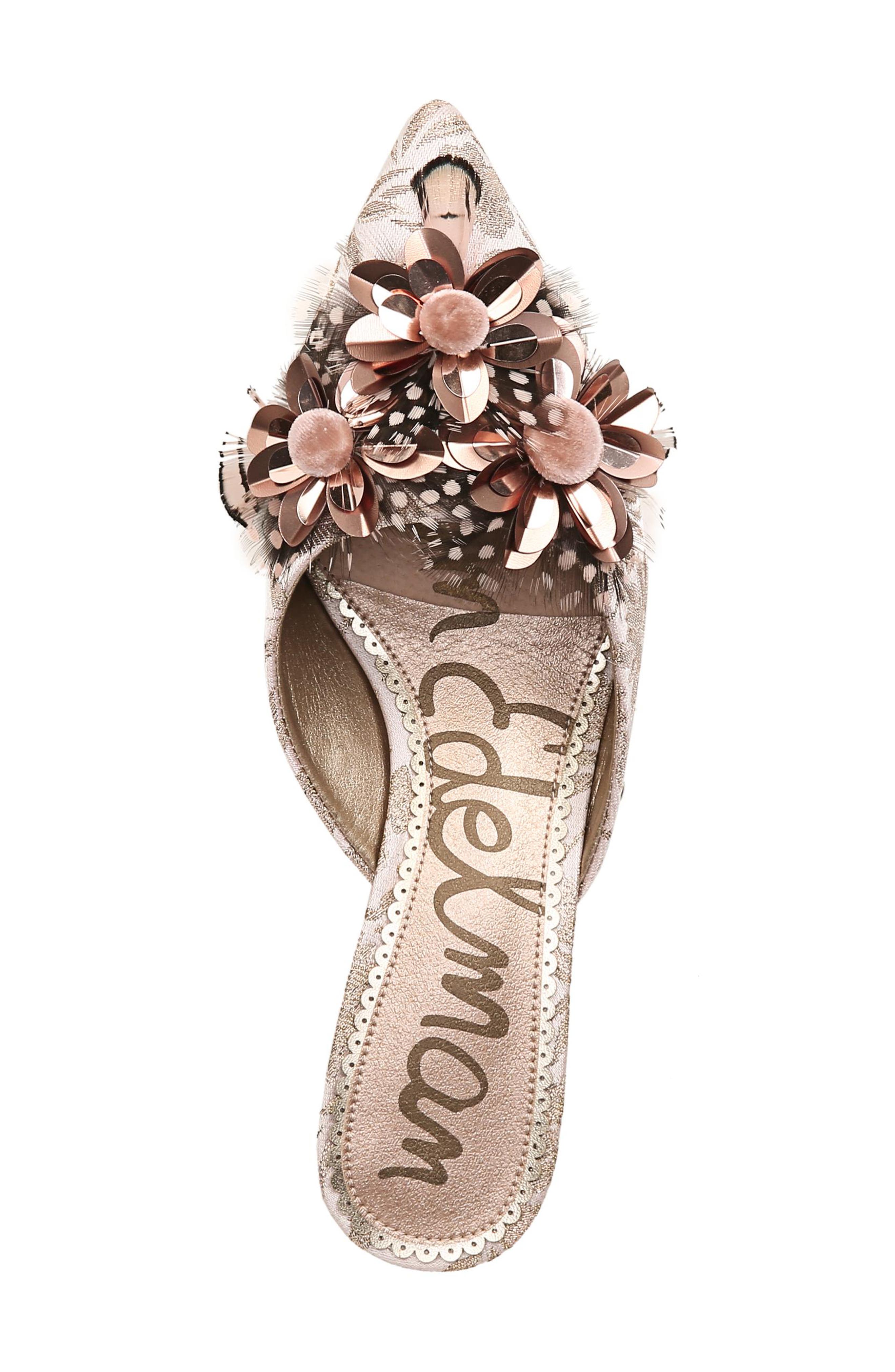 Dorcy Embellished Mule, Alternate, color, CAMEO PINK JACQUARD