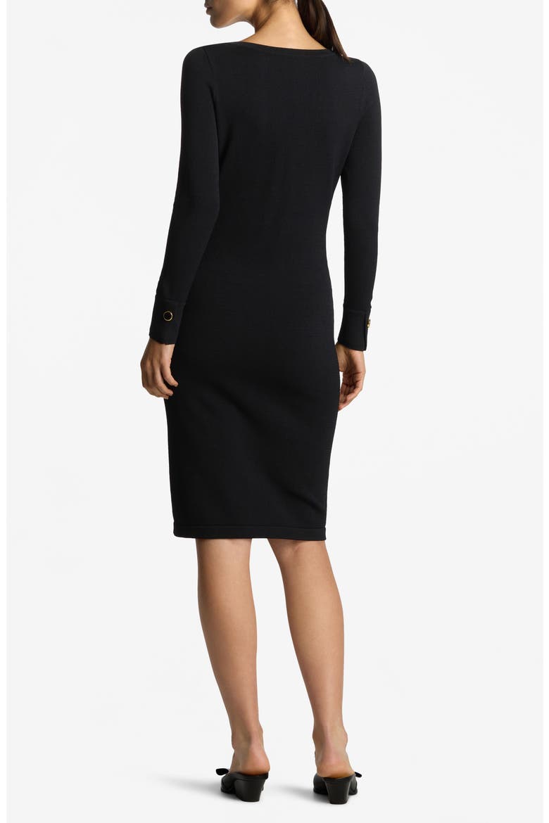 Santiago Knit Long Sleeve Sweater Dress, Alternate, color, BK00 BLACK