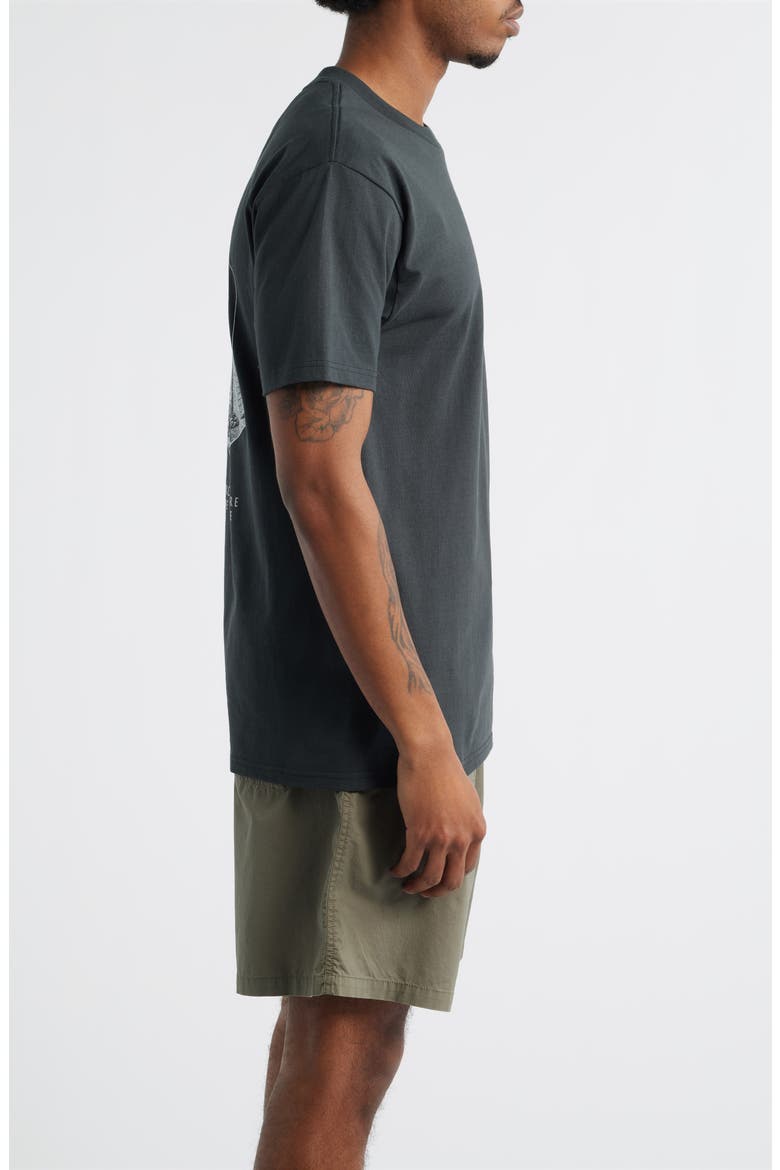 Architecture of the Uni Cotton Graphic T-Shirt, Alternate, color, VINTAGE BLACK