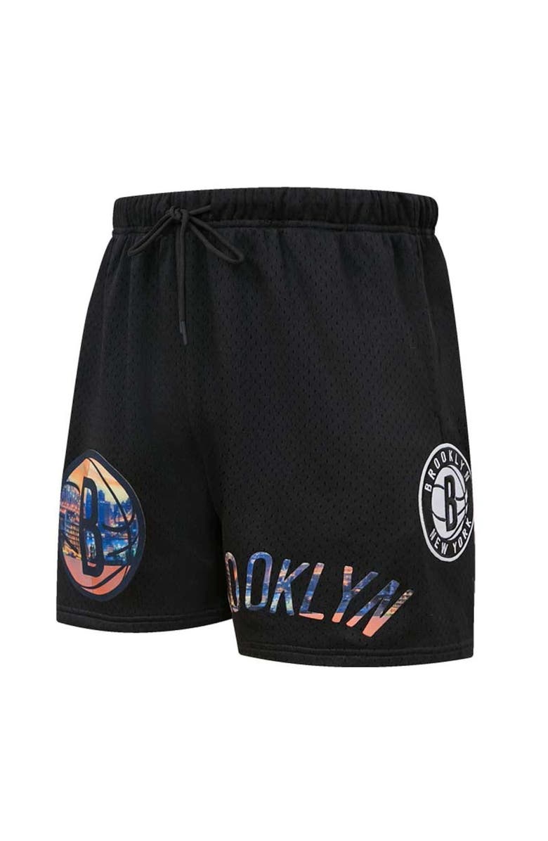 PRO STANDARD Men's Pro Standard Black Brooklyn Nets City Scape Mesh Shorts, Alternate, color, Black