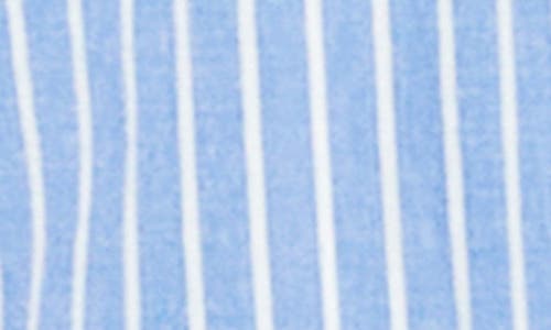 Billy T Stripe Linen Blend Button-up Shirt In Denim Blue Stripes
