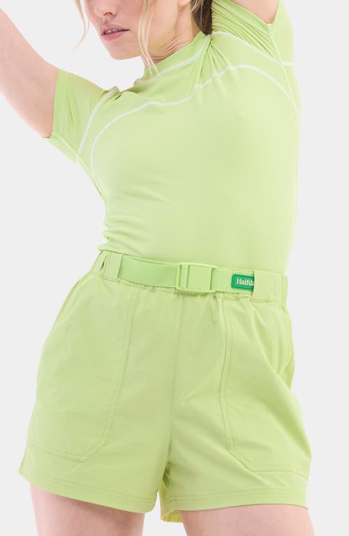 Halfdays Rosalie Trail Shorts In Pistachio