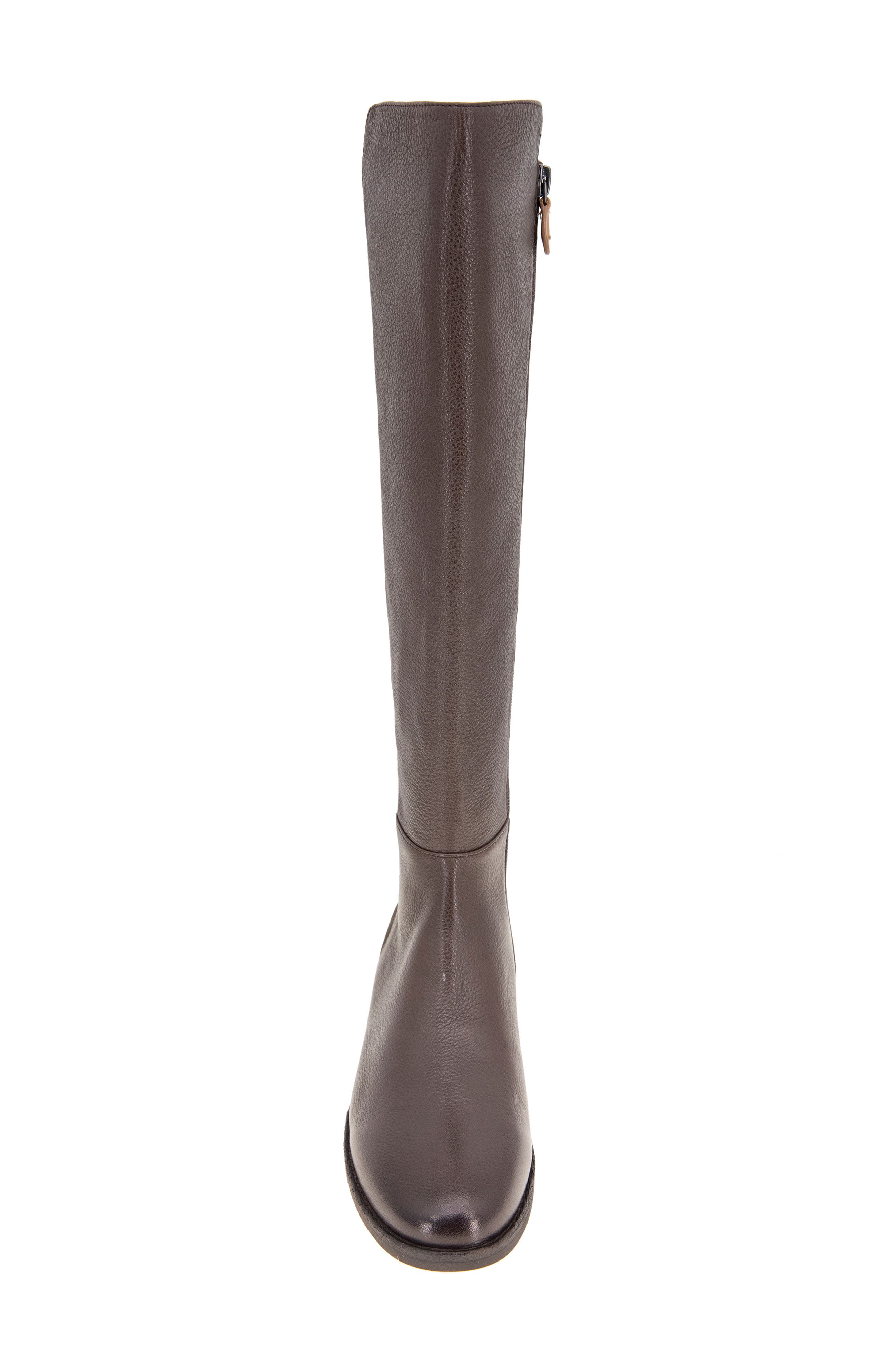 Emma Knee High Boot, Alternate, color, CHOCOLATE LEATHER