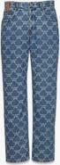 MCM Lauretos Monogram Denim Jeans