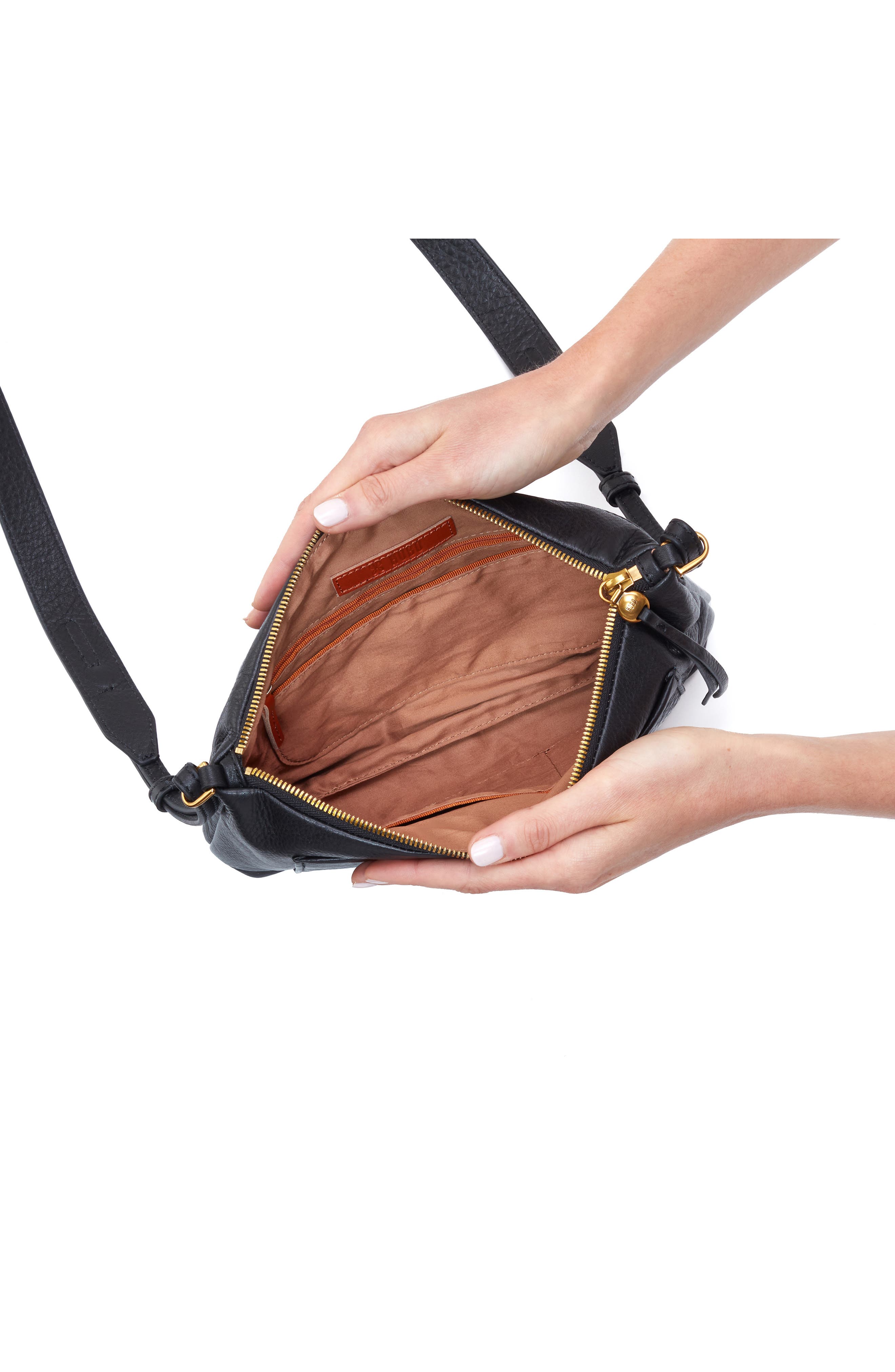 HOBO Medium Tripp Leather Crossbody Bag, Alternate, color, 