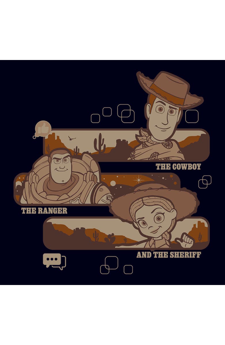 Toy Story 5 Women's Toy Story 5 Cowboy Ranger And Sheriff Graphic T-Shirt, Alternate, color, Navy Blue