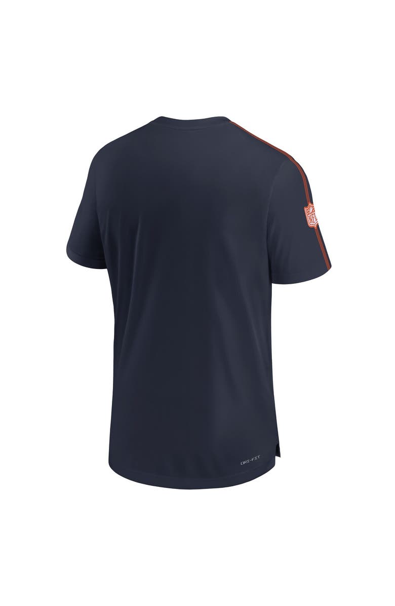 Nike Men's Nike Navy Chicago Bears 2024 Sideline Coach UV Performance T-Shirt, Alternate, color, 