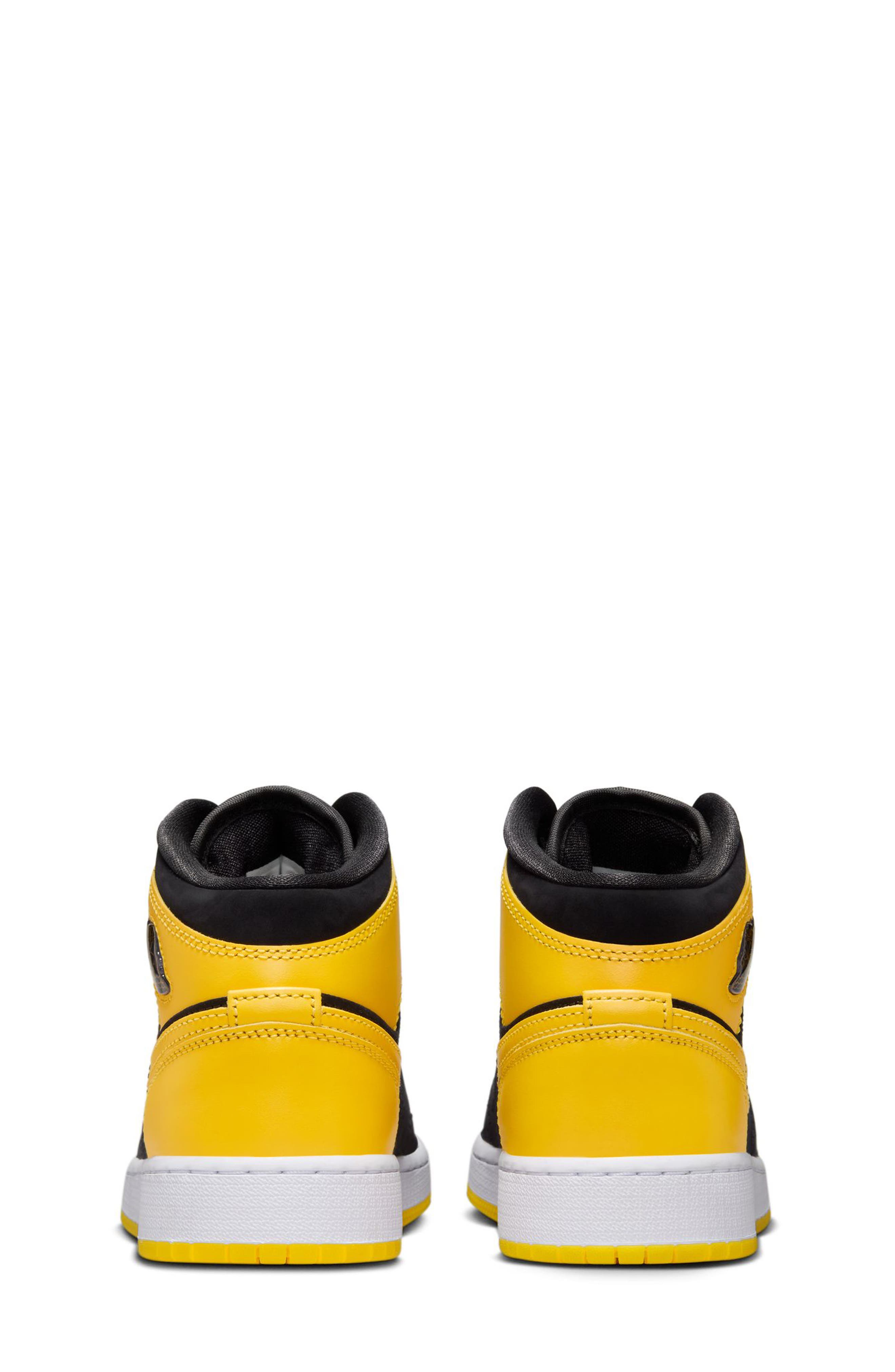 Nike Kids
 Air Jordan 1 Sneaker, Alternate, color, Black/White/Varsity Maize