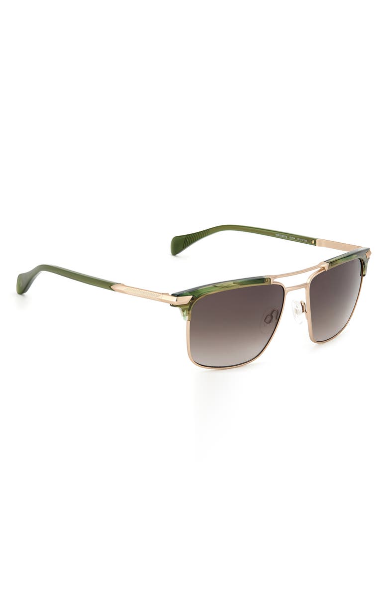 rag & bone 55mm Half Rim Sunglasses, Alternate, color, 