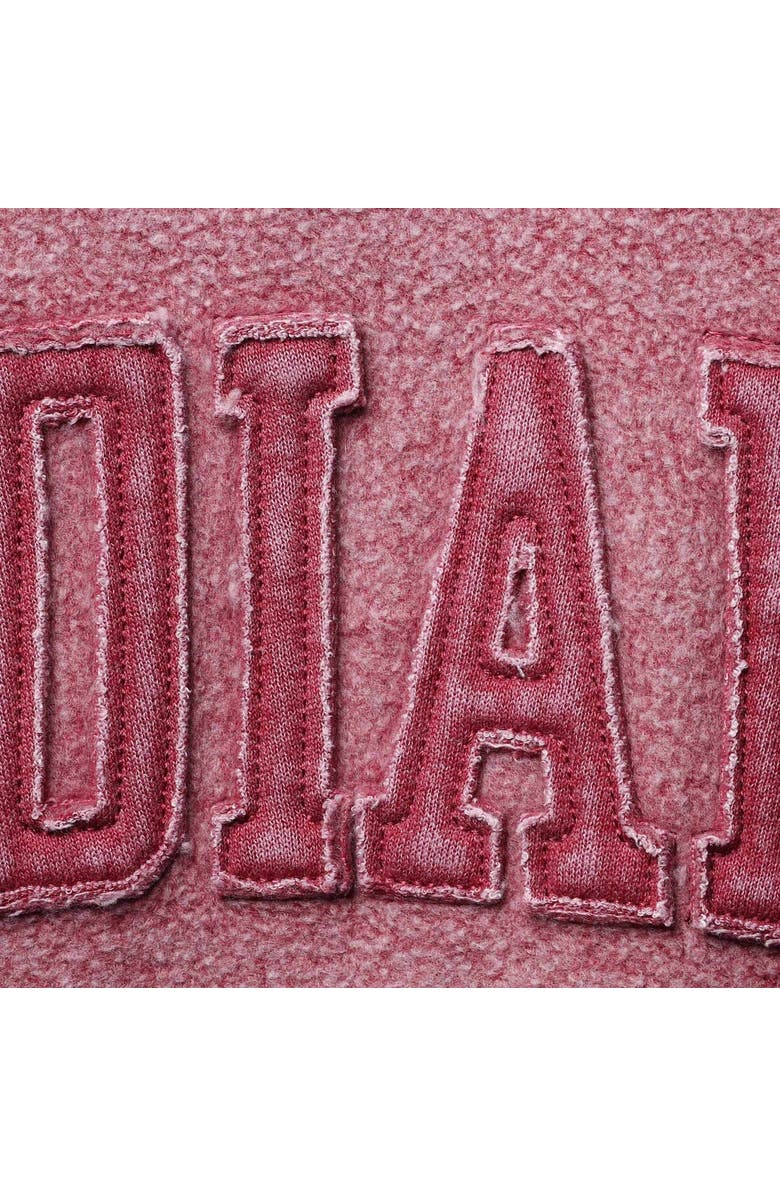 PRESSBOX Women's Pressbox Crimson Indiana Hoosiers Ponchoville Pullover Sweatshirt, Alternate, color, Crimson