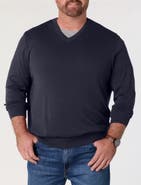 Harbor Bay by DXL Big & Tall V-Neck Pullover