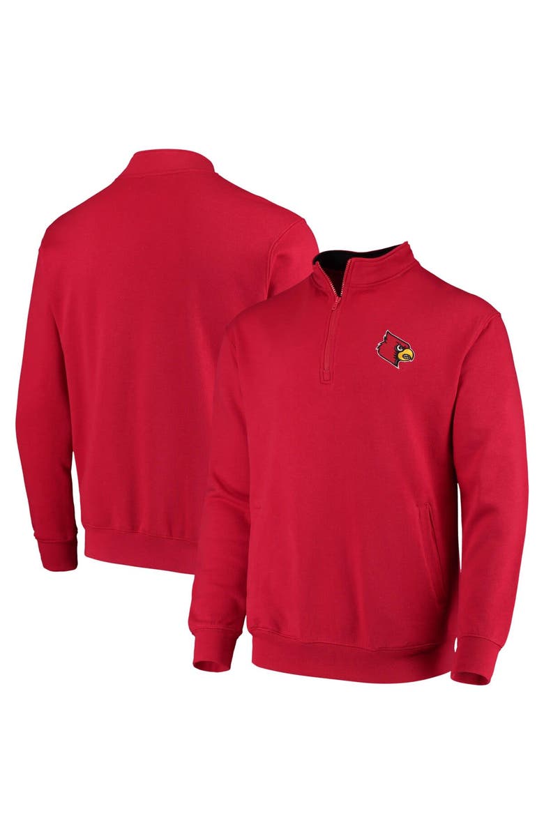 COLOSSEUM Men's Colosseum Red Louisville Cardinals Tortugas Logo Quarter-Zip Jacket, Main, color, Red