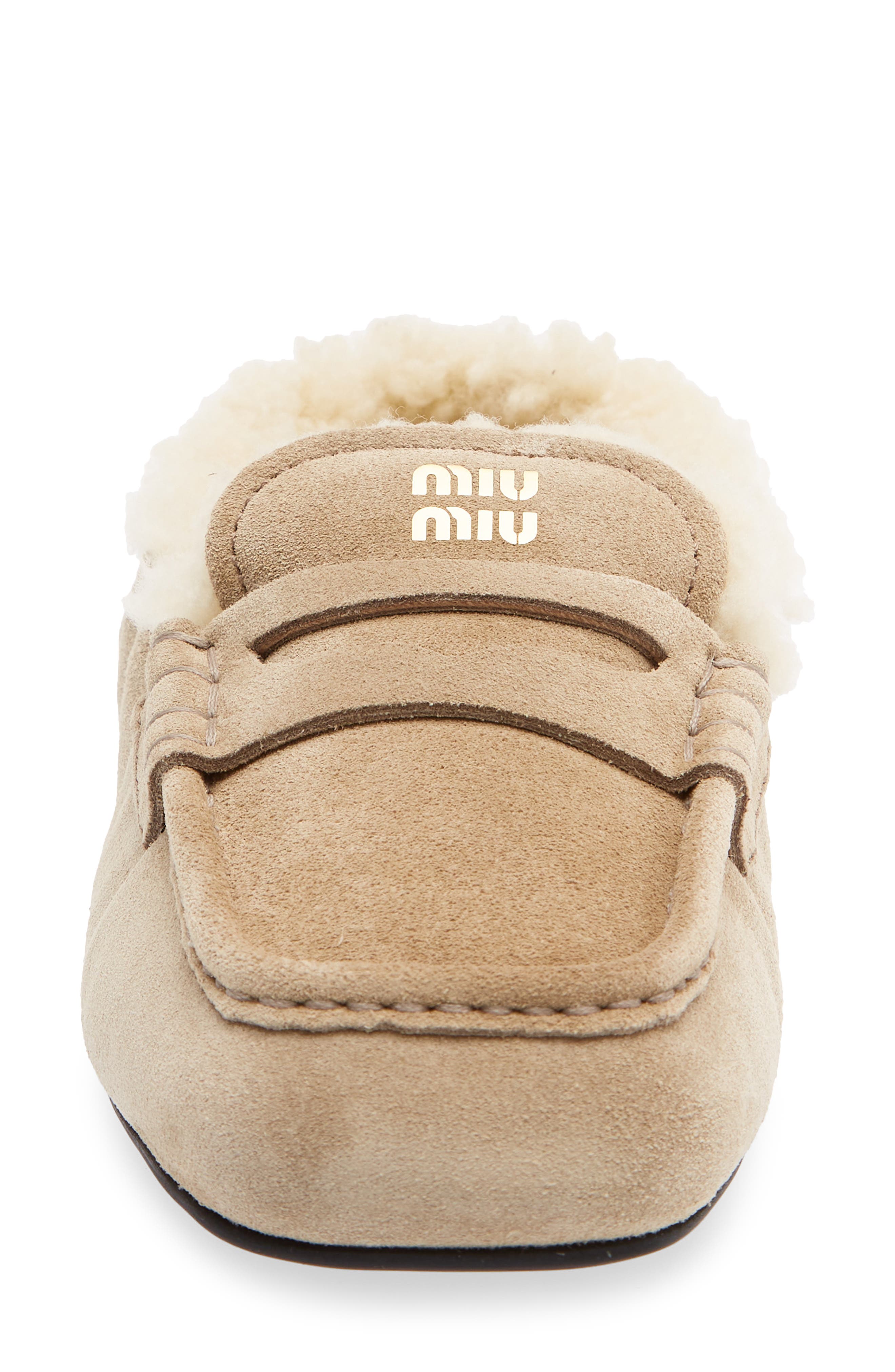 Ruches Genuine Shearling Lined Loafer, Alternate, color, DESERTO