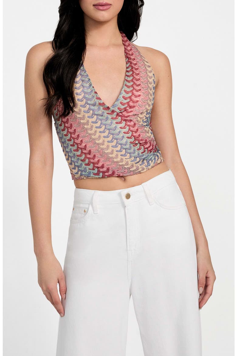 Fearne Knit Halter Top, Main, color, RIVER GRAVEL MULTI