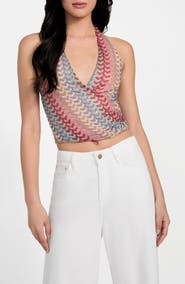 GUESS Fearne Knit Halter Top
