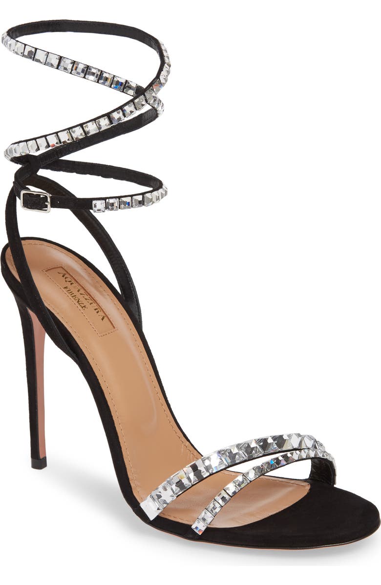 Aquazzura So Vera Ankle Wrap Sandal, Main, color,