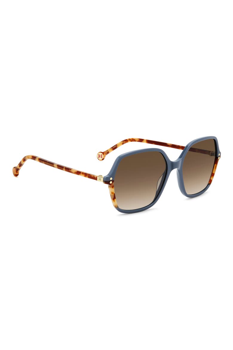 Her 0278/S 56mm Gradient Square Sunglasses, Alternate, color, BLUE