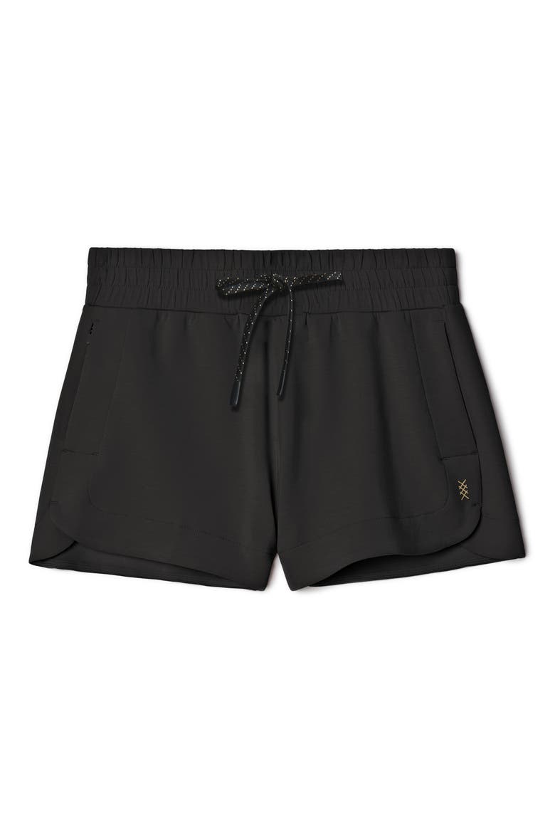 DreamGlow Shorts, Alternate, color, BLACK HEATHER