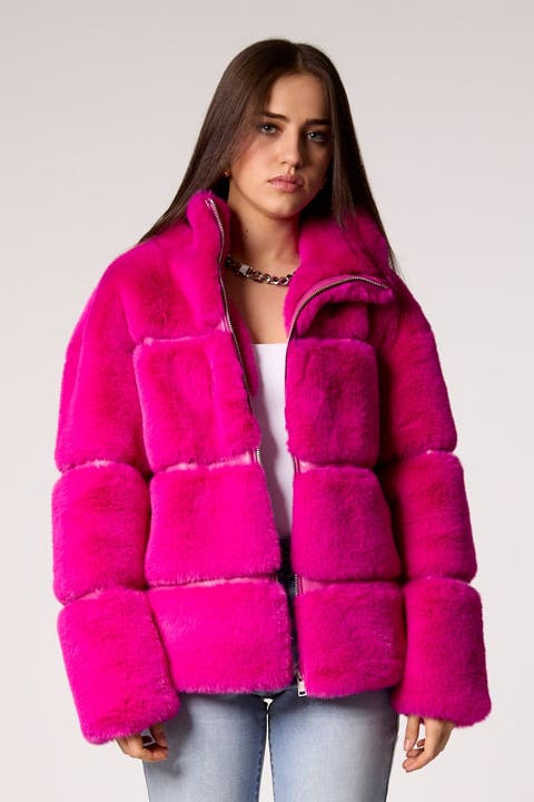 Women's Faux Leather Faux Fur Coats | Nordstrom