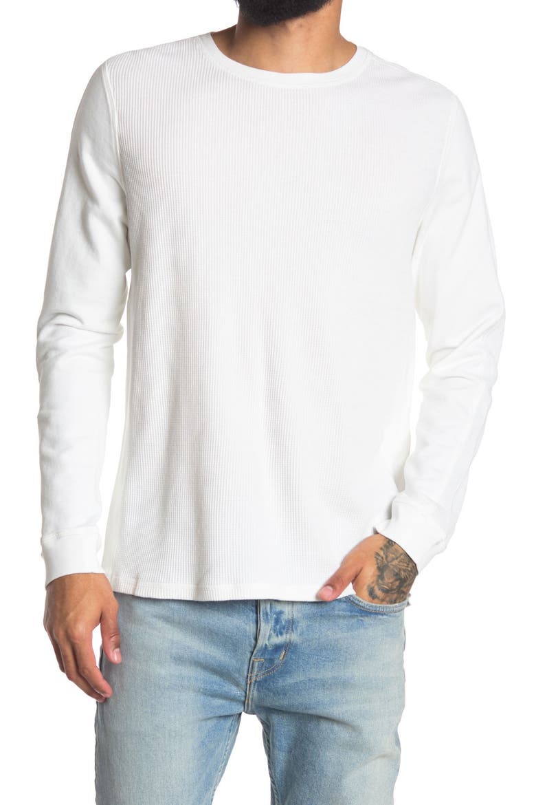 Trevor Slim Fit Crewneck Shirt, Main, color, TRUE WHITE