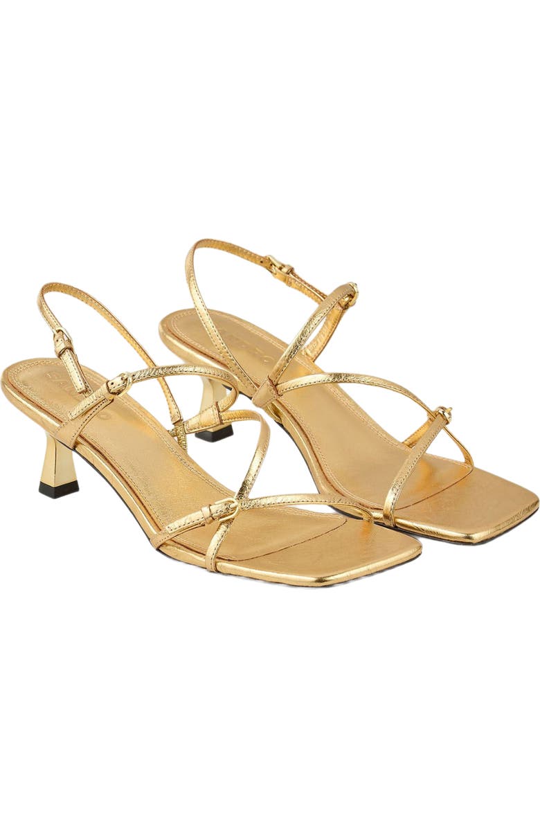 SANDRO Sandals with straps, Alternate, color, Gold
