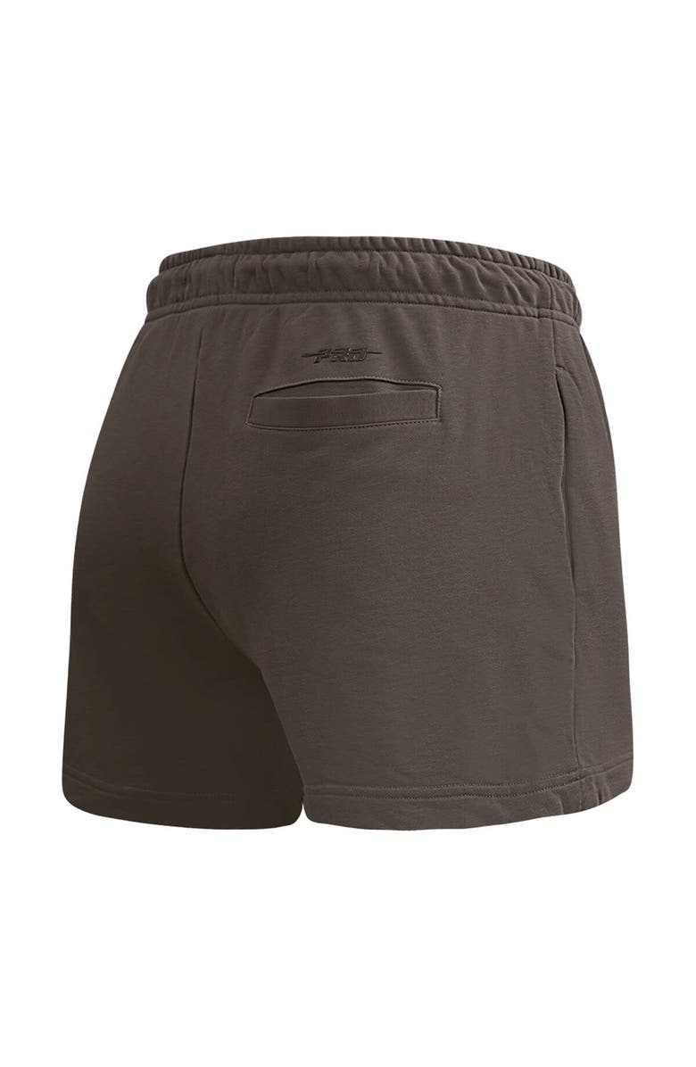 PRO STANDARD Women's Pro Standard Brown New York Yankees Neutral Fleece Shorts, Alternate, color, Brown