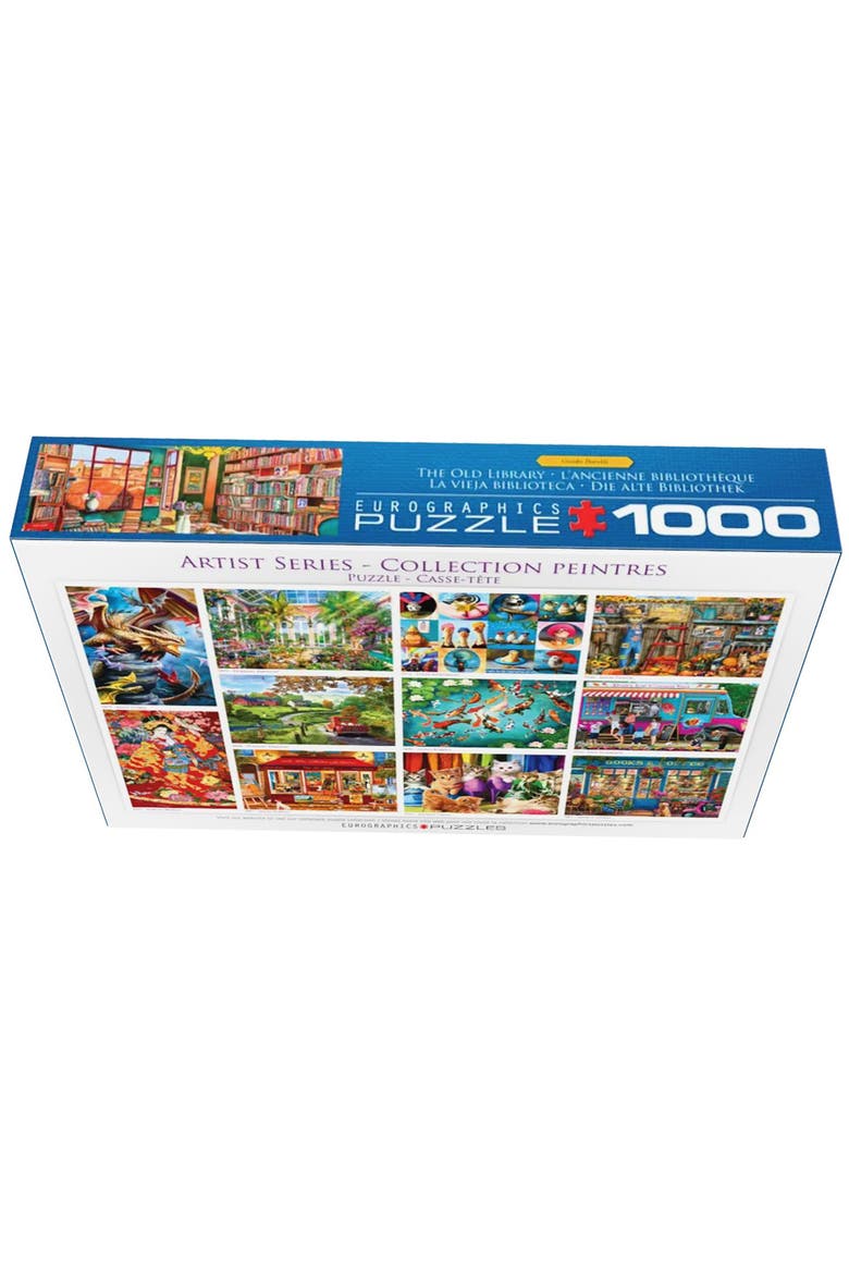 The Old Library 1000 Piece Puzzle, Alternate, color, Multicolored