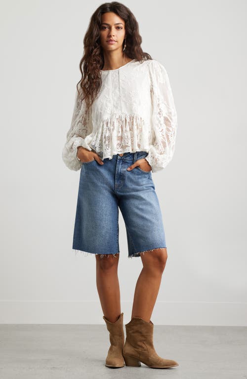TREASURE & BOND TREASURE & BOND LACE PEPLUM TOP 