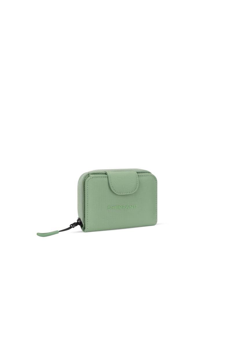 Barcelona Small Bifold Zipper Wallet, Alternate, color, Olivine