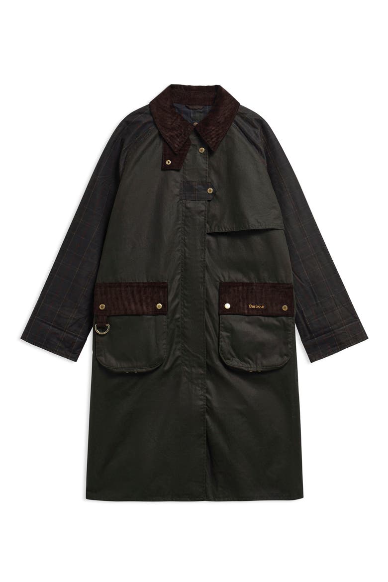 Kirklees Waxed Cotton Jacket, Alternate, color, FERN/ CLASSIC/ SHADOW CLASSIC