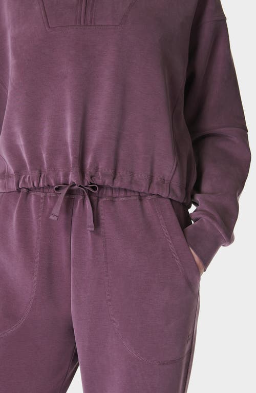 Sweaty Betty Sand Wash Funnel Neck Half Zip Sweatshirt In Multi