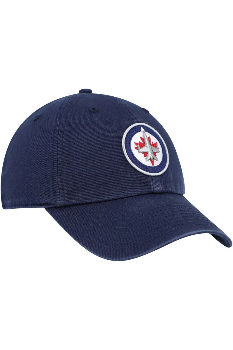 Men's '47 Navy Winnipeg Jets Clean Up Adjustable Hat, Alternate, color, Navy