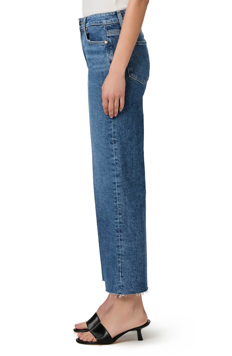 PAIGE Leenah Raw Hem High Waist Ankle Wide Leg Jeans, Alternate, color, Moonchild