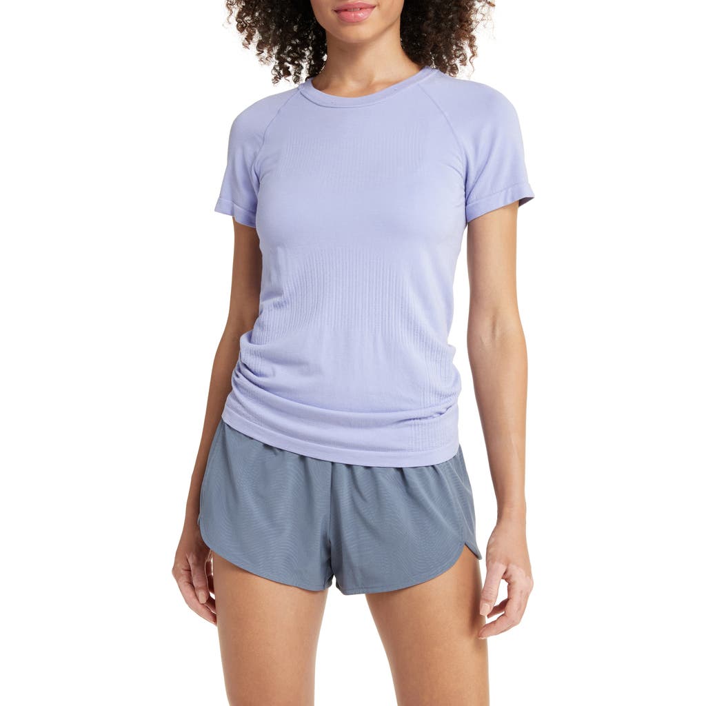 Zella Altitude Running Shorts In Blue Thistle