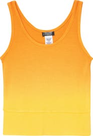Truce Kids' Dip Dye Crop Rib Tank