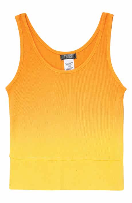 Truce Kids' Dip Dye Crop Rib Tank