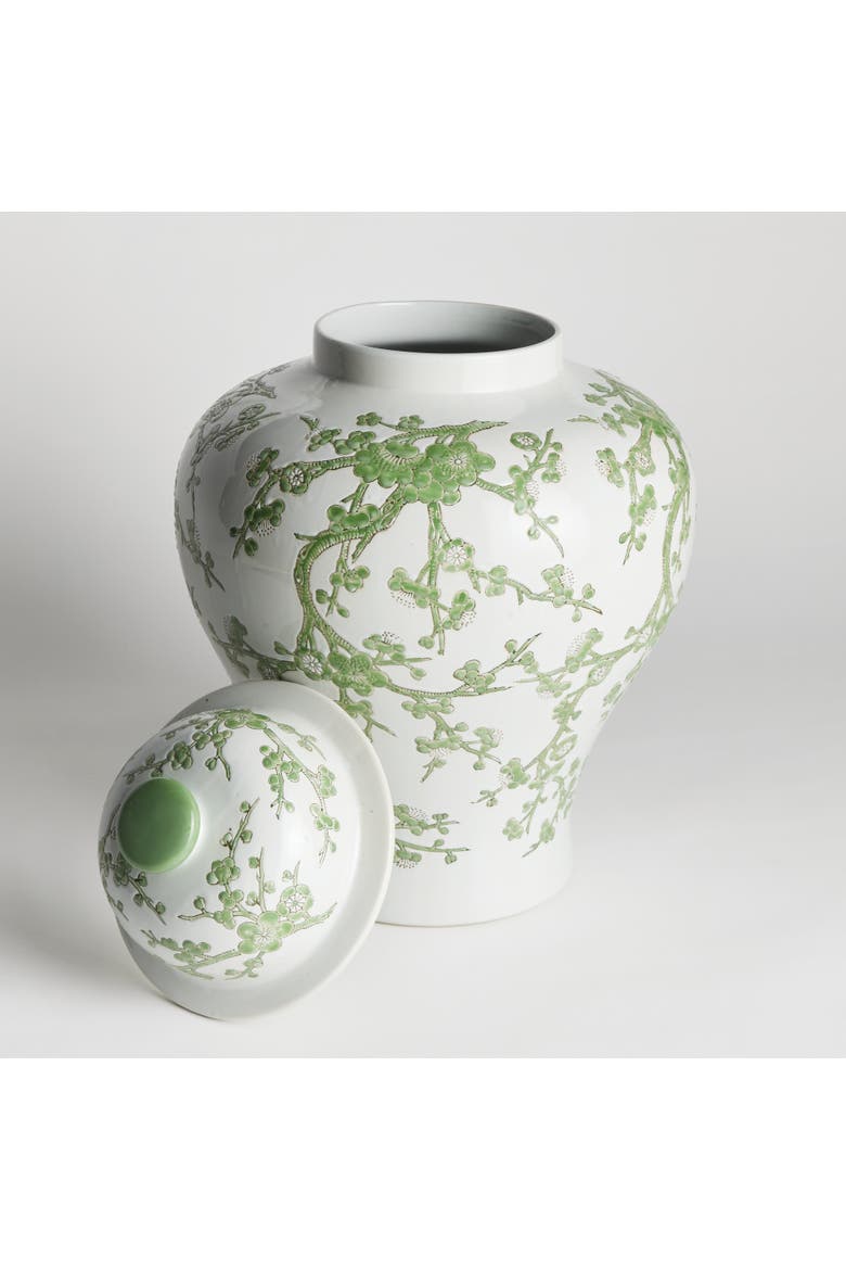 Imperial Empress Lidded Ginger Jar, Alternate, color, Green