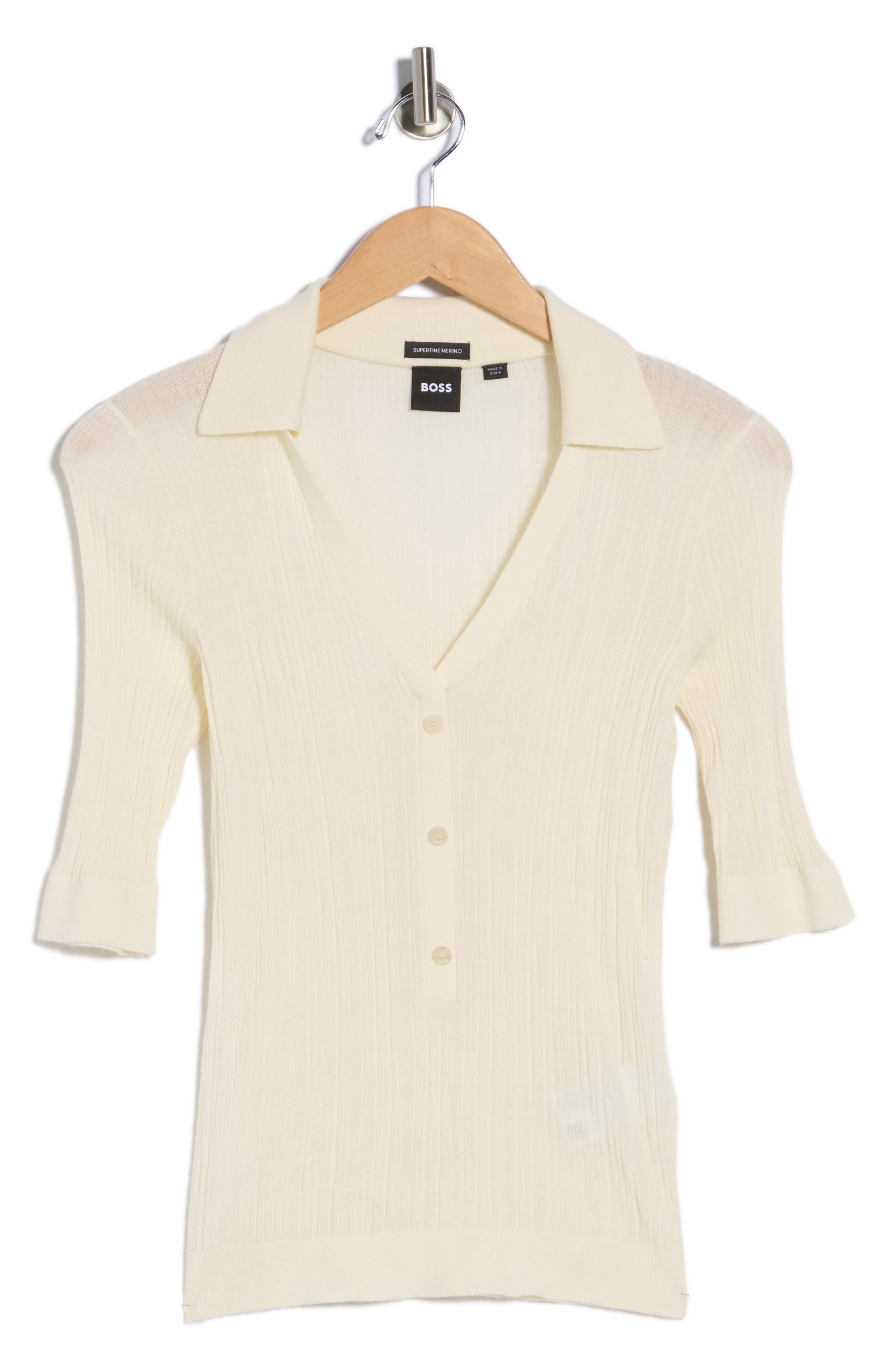 BOSS Fabyni Wool Polo Sweater